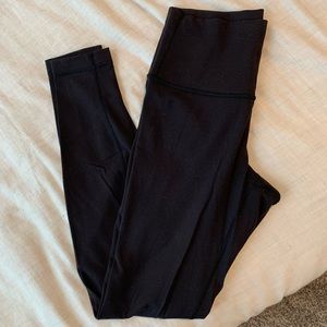 Black Wunder Under Leggings Lululemon